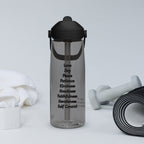 Fruits Of The Holy Spirit Flip Straw Water Bottle