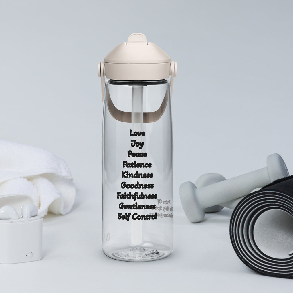 Fruits Of The Holy Spirit Flip Straw Water Bottle