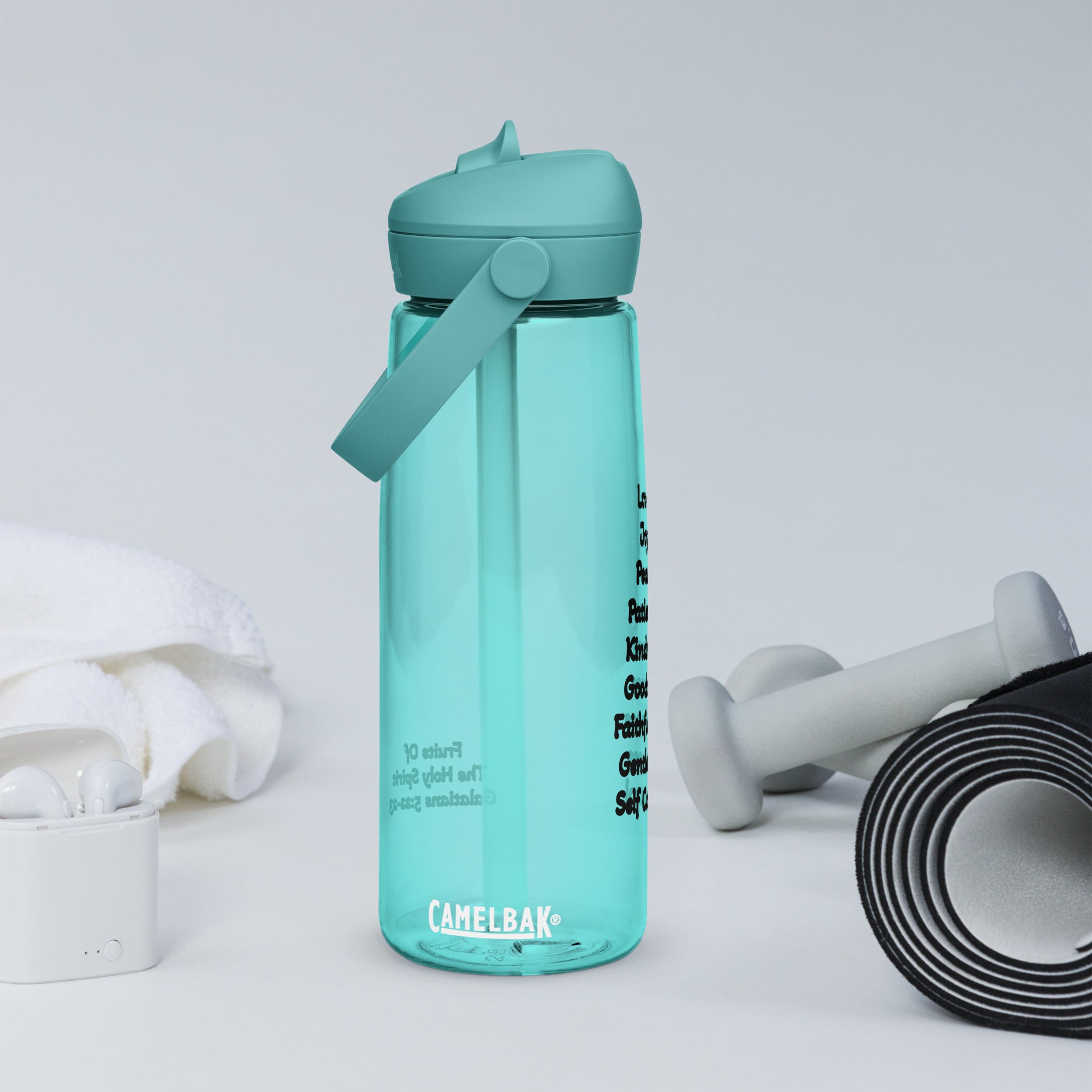 Fruits Of The Holy Spirit Flip Straw Water Bottle