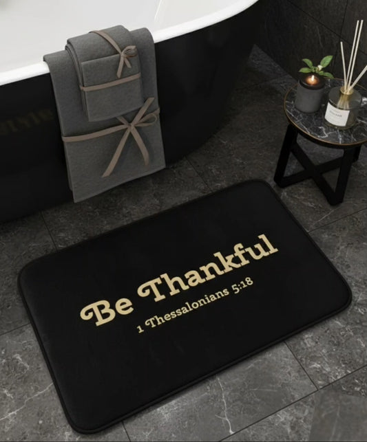 Be Thankful Bath Mat