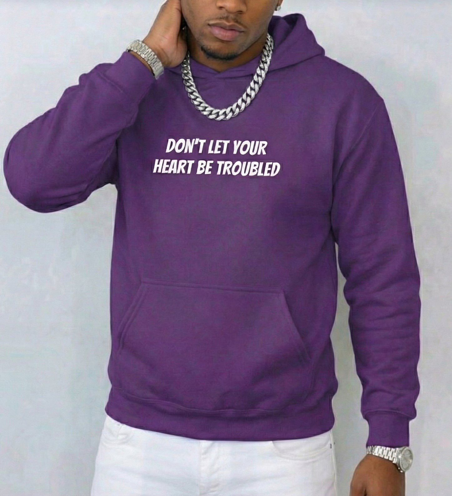 Don't Let Your Heart Be Troubled Unisex Hoodie