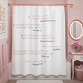 Motivational Shower Curtain