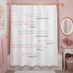 Motivational Shower Curtain