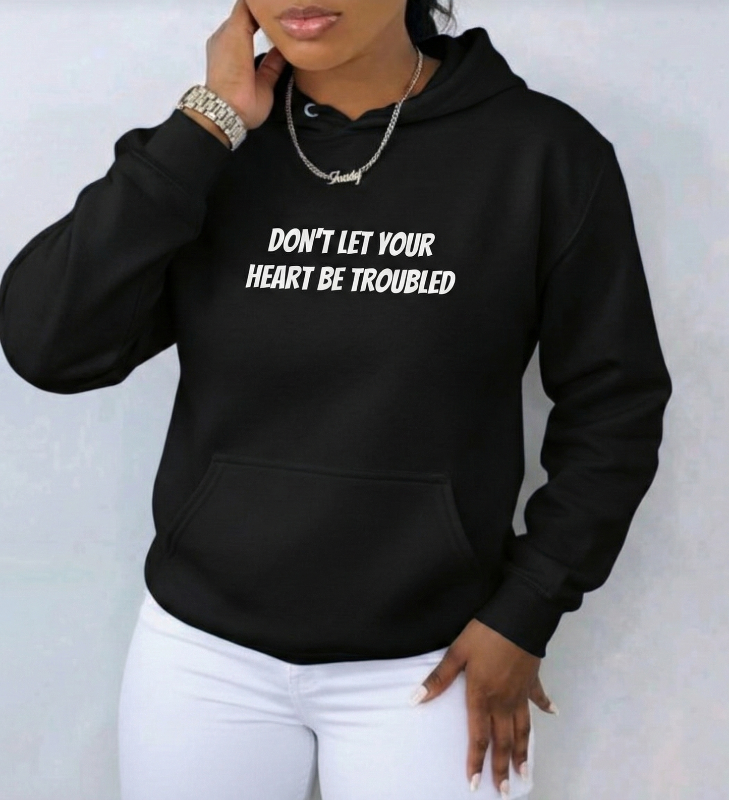 Don't Let Your Heart Be Troubled Unisex Hoodie