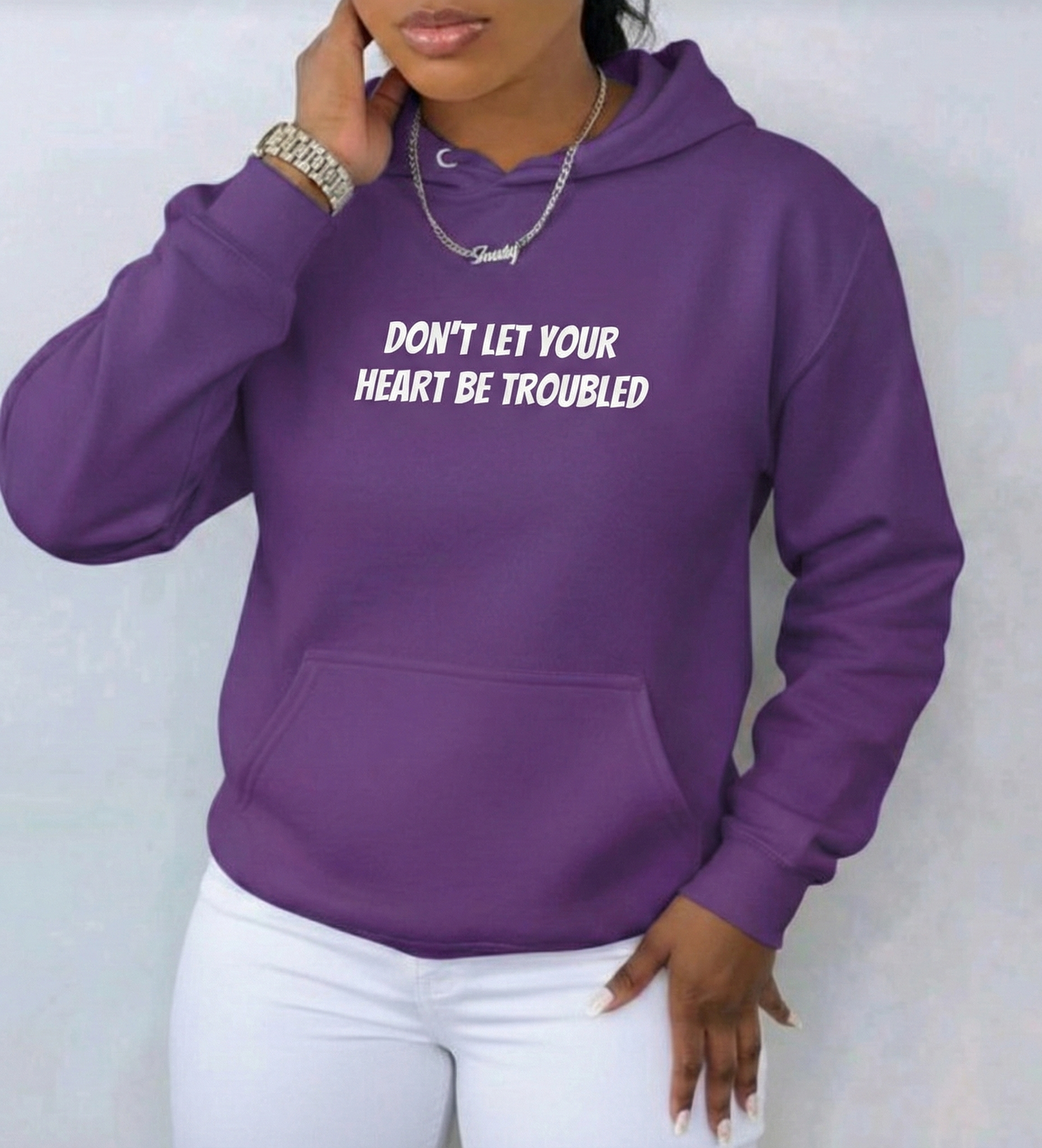 Don't Let Your Heart Be Troubled Unisex Hoodie