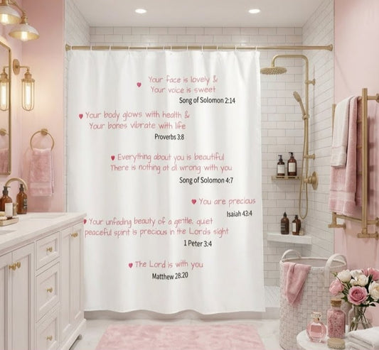 Motivational Shower Curtain