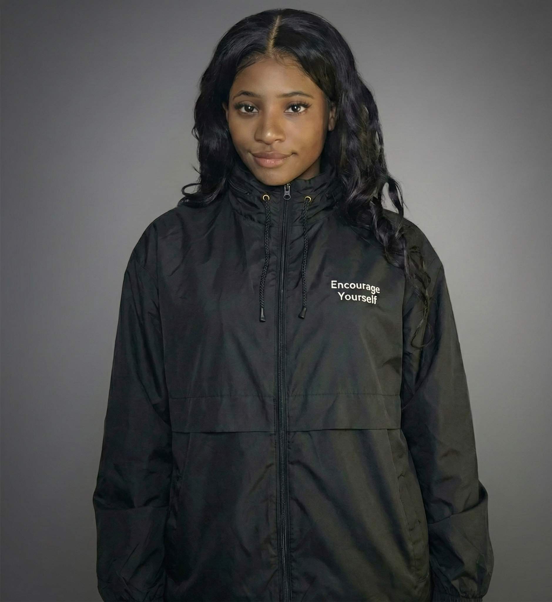 Encourage Yourself Unisex Windbreaker