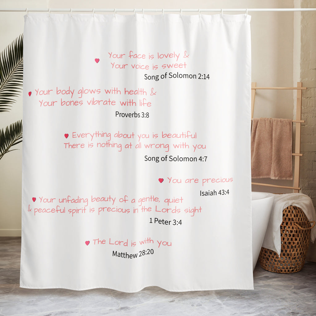 Motivational Shower Curtain